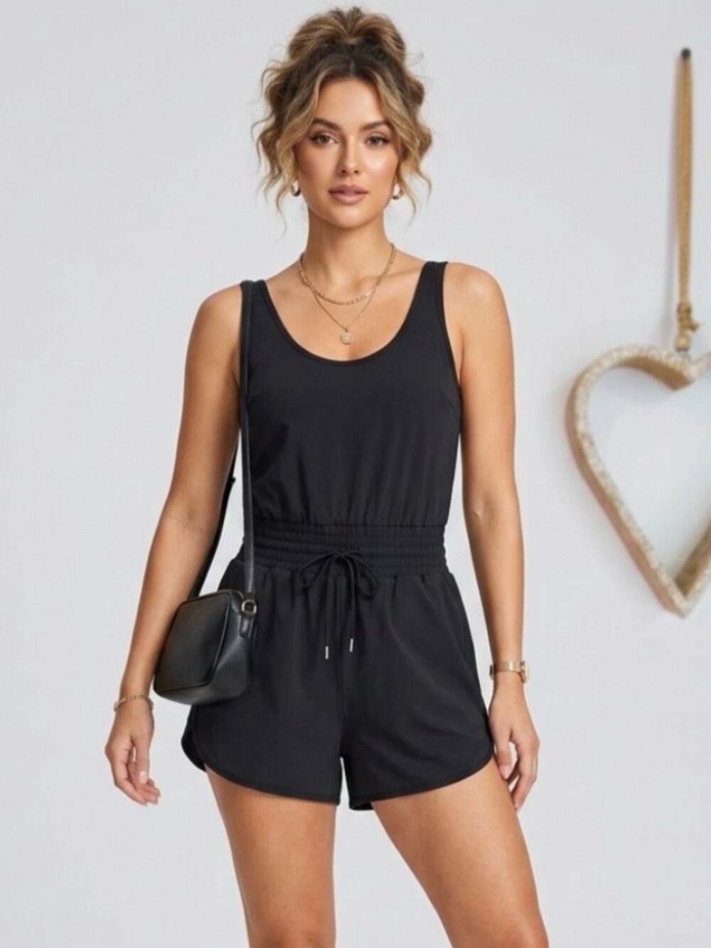 Abercrombie & Fitch Black Traveler Romper Size Small